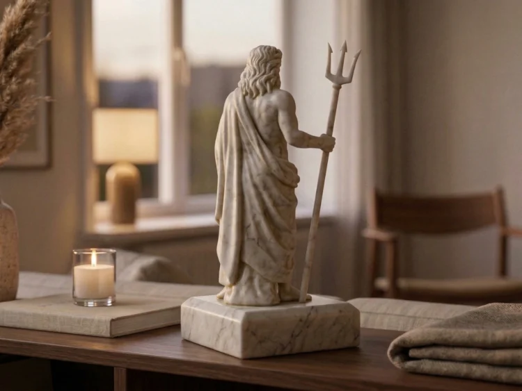 Poseidon Heykeli – Soğuk Döküm Mermer