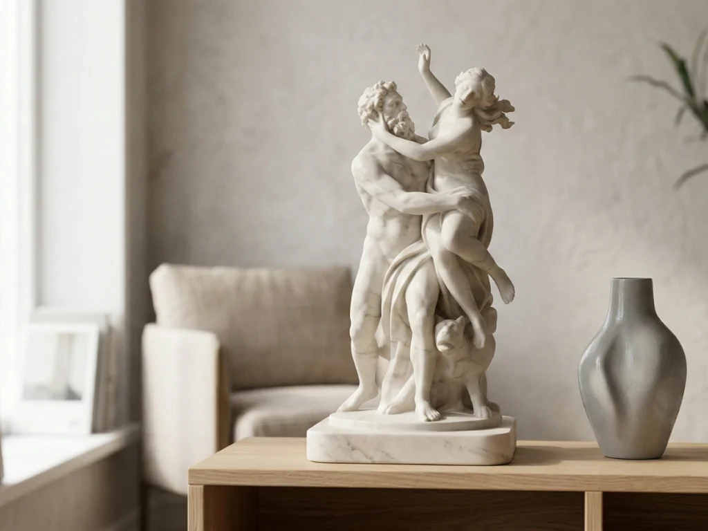 Proserpina'nın Kaçırılışı Heykeli – Bernini Röprodüksiyonu