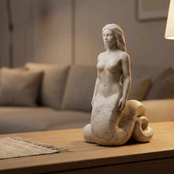 Şahmeran Heykeli – Soğuk Döküm Mermer