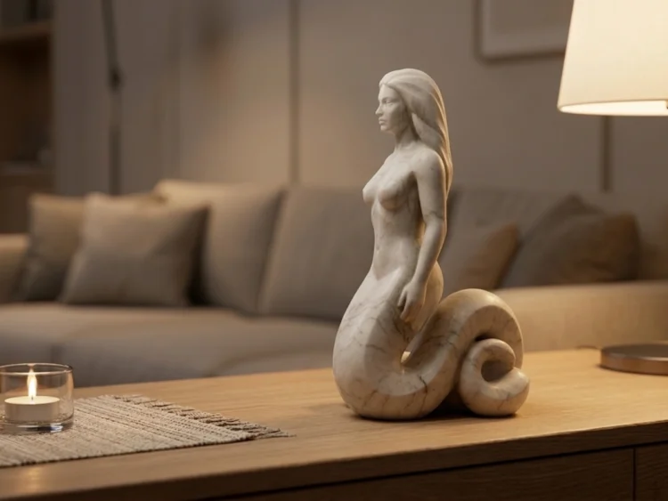 Şahmeran Heykeli – Soğuk Döküm Mermer