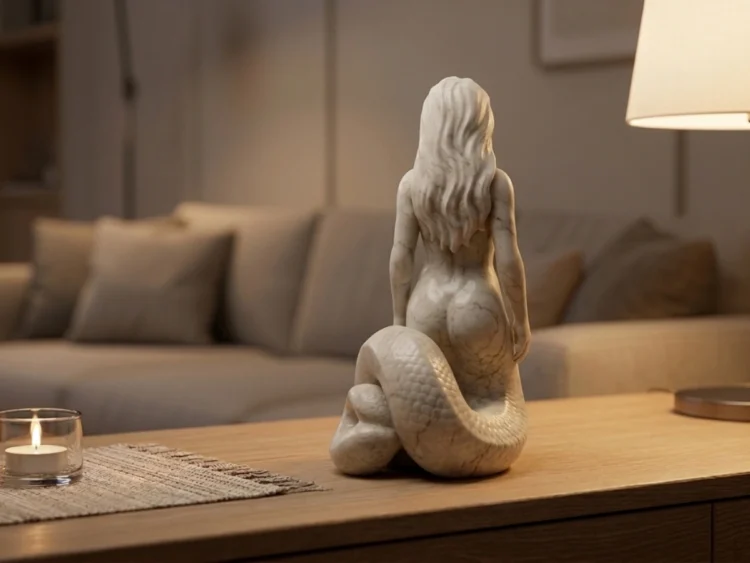 Şahmeran Heykeli – Soğuk Döküm Mermer