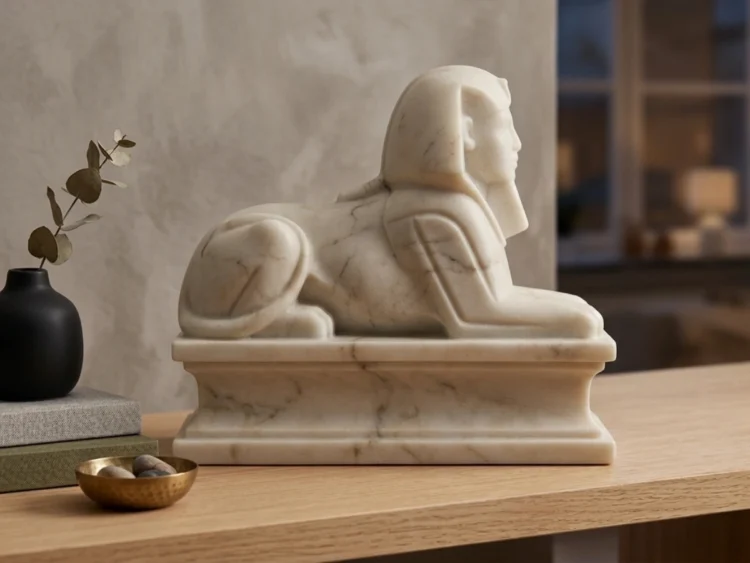 Sfenks Heykeli – Soğuk Döküm Mermer (Mısır Mitolojisi)