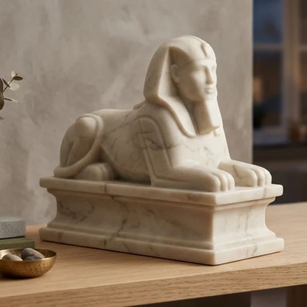 Sfenks Heykeli – Soğuk Döküm Mermer (Mısır Mitolojisi)