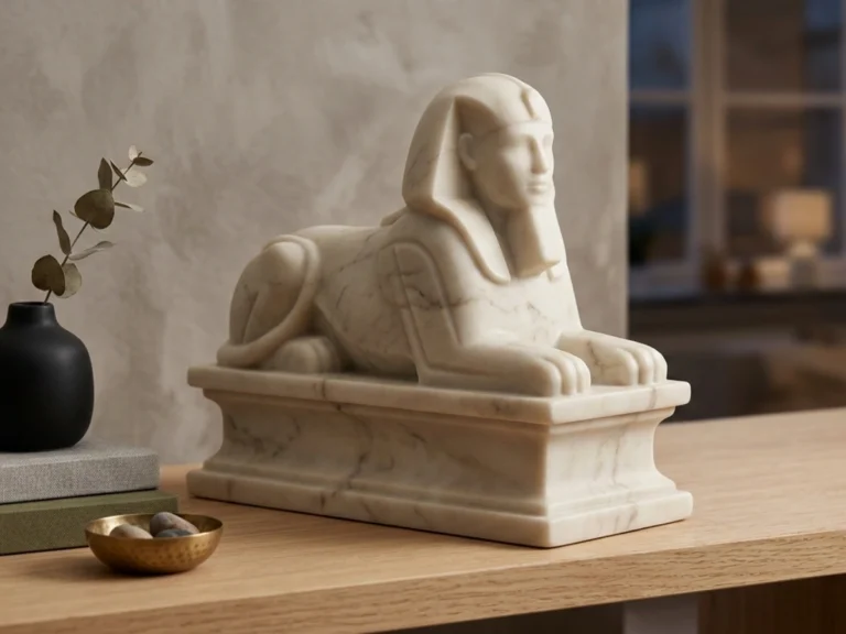 Sfenks Heykeli – Soğuk Döküm Mermer (Mısır Mitolojisi)