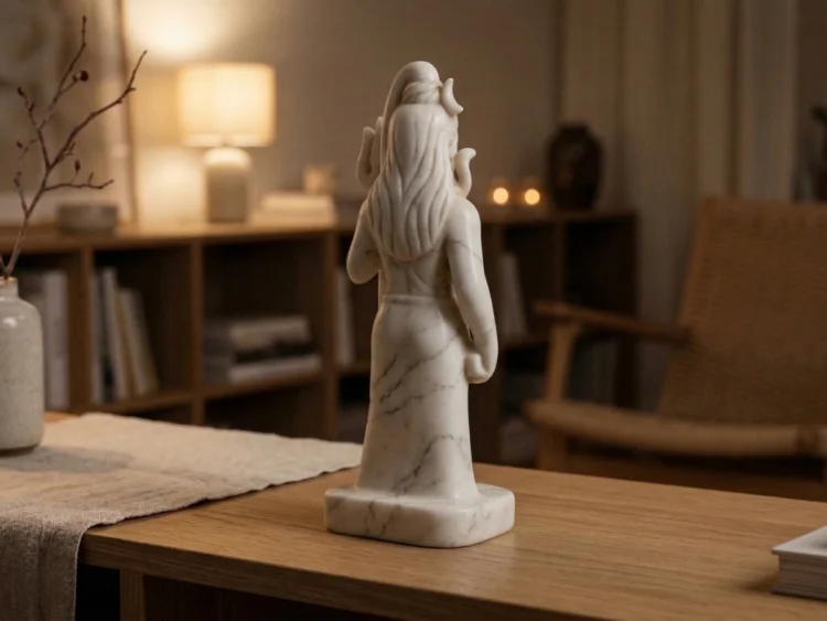 Shiva Heykeli – Soğuk Döküm Mermer (Hindu Mitolojisi)