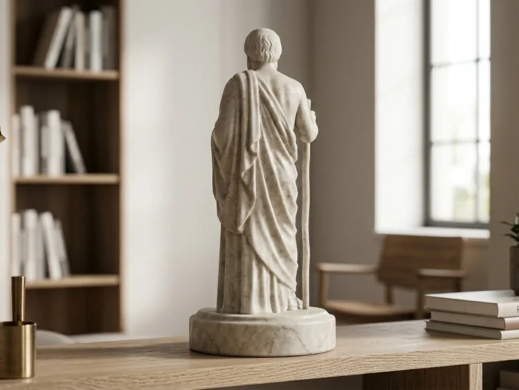 Sokrates Heykeli - Antik Yunan Filozofu (Soğuk Döküm Mermer)