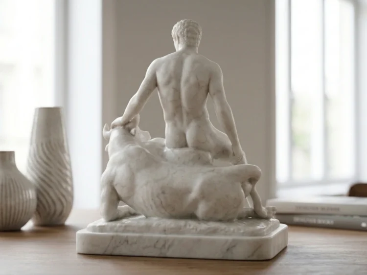 Theseus ve Minotor (Theseus and the Minotaur) Heykeli