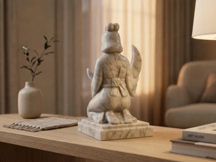 Tsukuyomi Heykeli – Soğuk Döküm Mermer (Japon Mitolojisi)