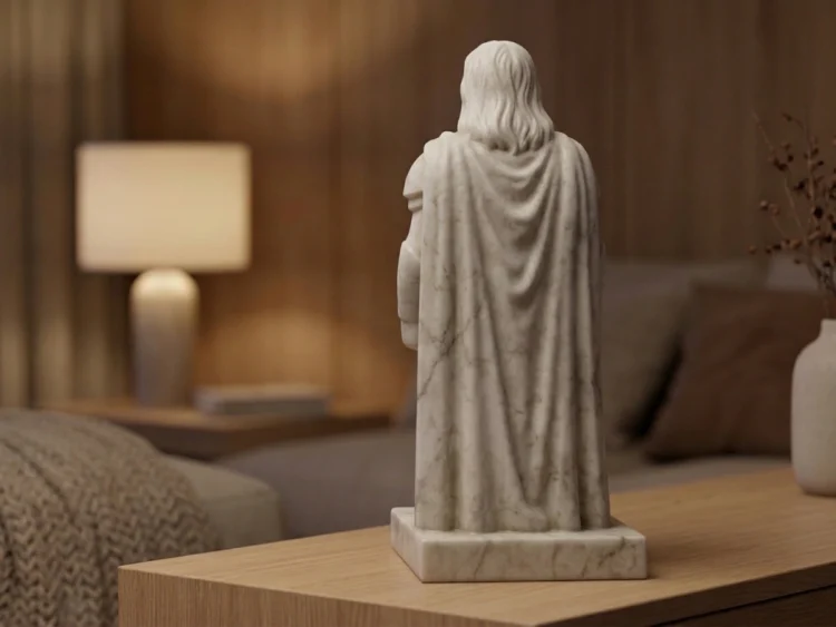 Tyr Heykeli – Soğuk Döküm Mermer (İskandinav Mitolojisi)