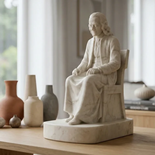 Voltaire Seated (Oturan Voltaire) Heykeli – Jean-Antoine Houdon