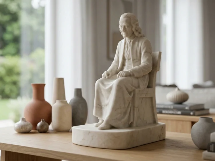 Voltaire Seated (Oturan Voltaire) Heykeli – Jean-Antoine Houdon